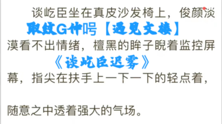 [图]抖音强推《谈屹臣迟雾》《谈屹臣迟雾》在线阅读