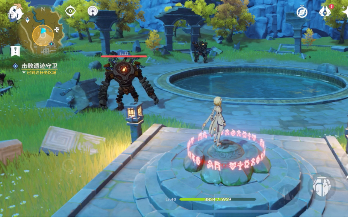 原神归离原中间的祭坛触发