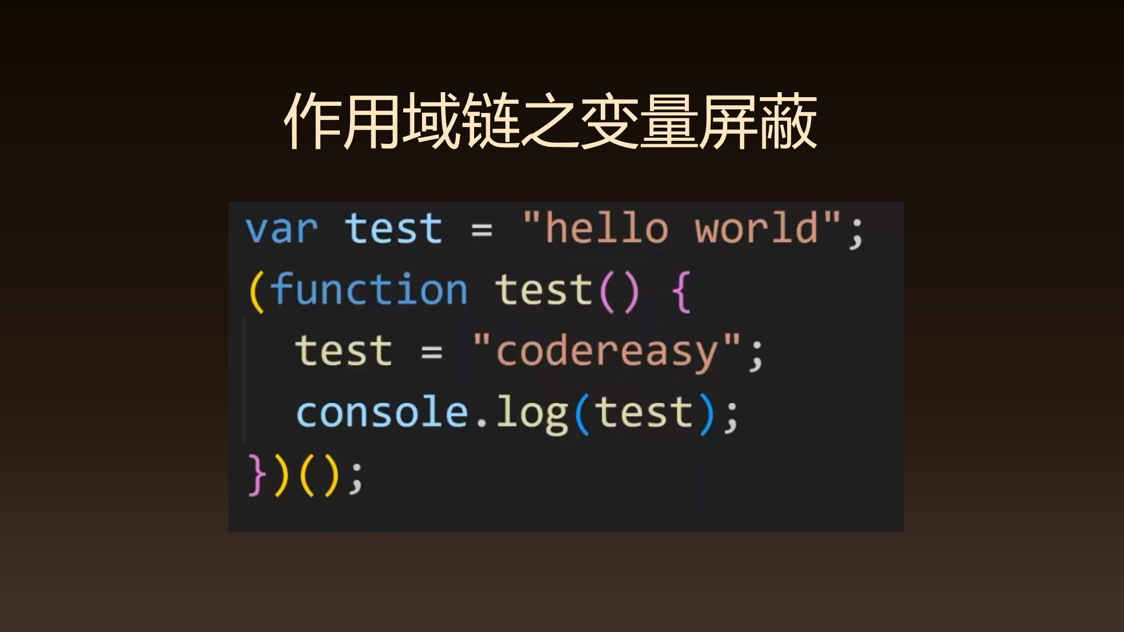 前端面试:作用域链上的查找规则是什么?什么是变量遮蔽?这段代码输出多少哔哩哔哩bilibili