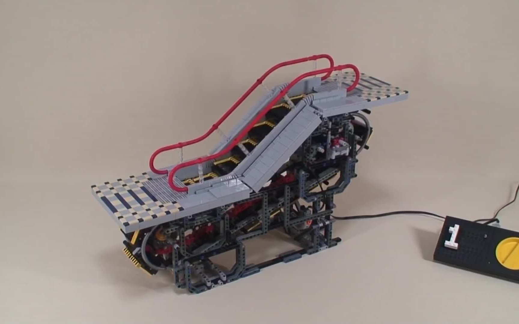 乐高moc自动扶梯 t036 m lego escalator3