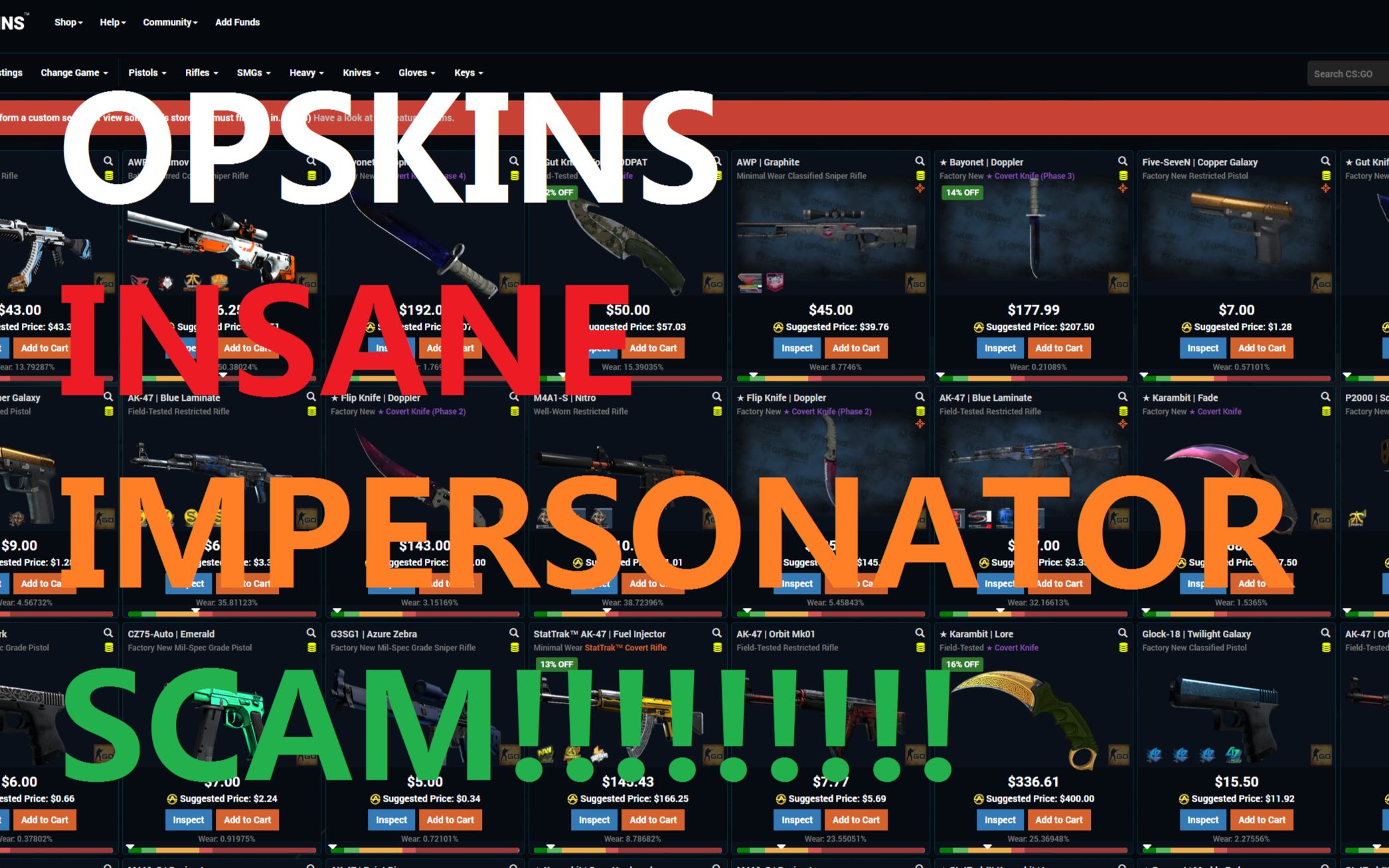 【CSGO】OPSKINS冒充者的骗局(玩耍骗子系列)哔哩哔哩bilibili