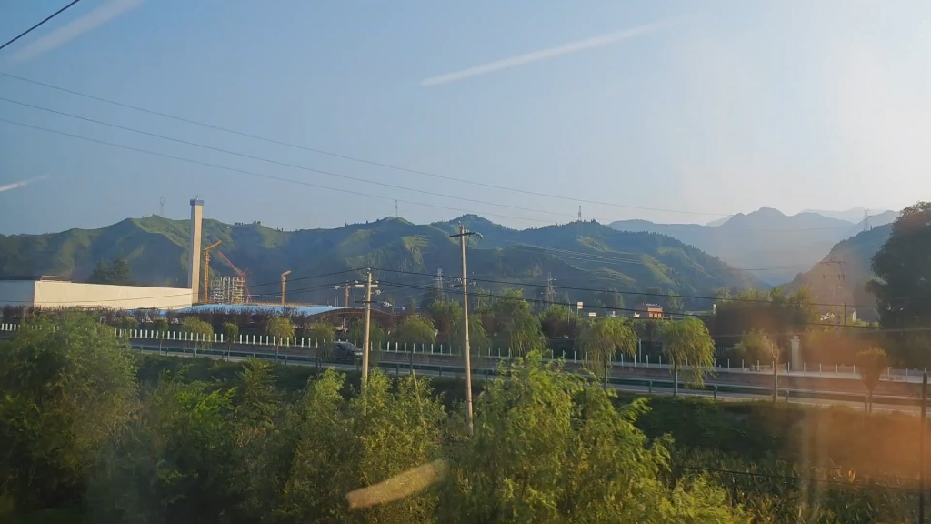 宁西线西合段 商洛区间秦岭,沪陕高速,商洛市区展望随拍