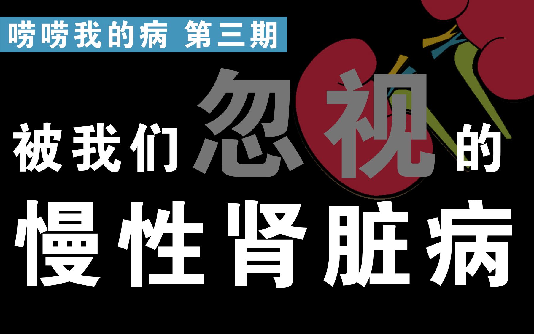 我们身边有多少人患慢性肾病?说出来真的不敢信(有点儿标题党那味儿了)【唠唠我的病 第三期】哔哩哔哩bilibili