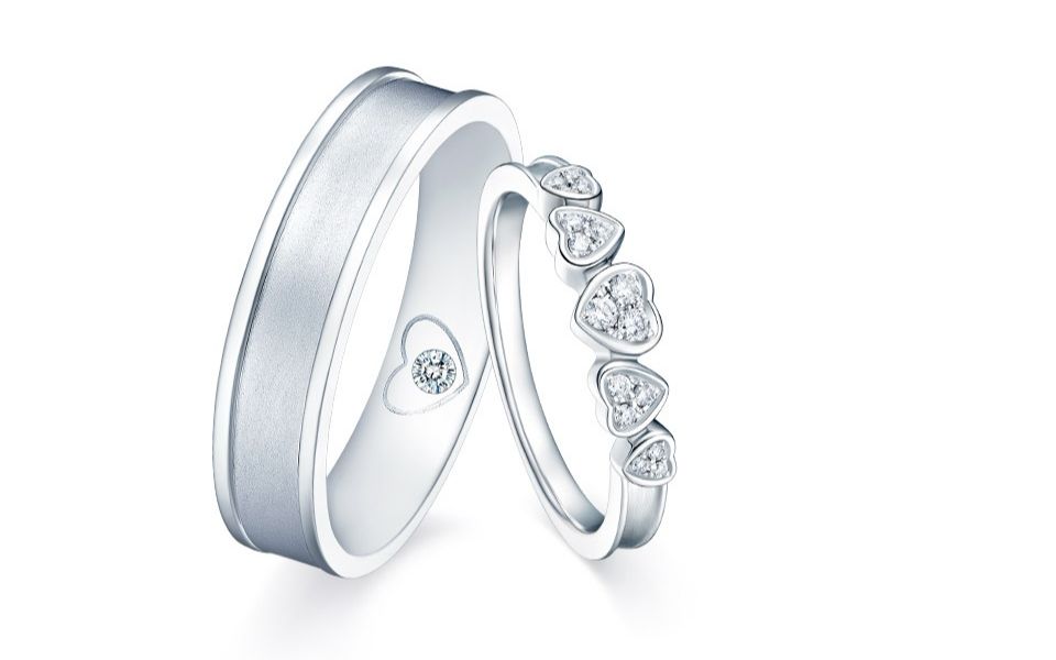 dr钻戒对戒款式——my heart心动对戒