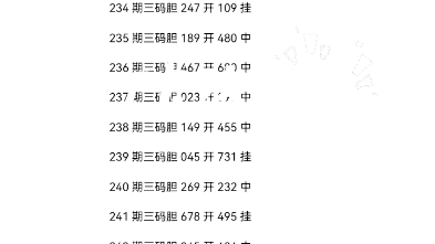 244期福彩3D三码胆条件预测哔哩哔哩bilibili