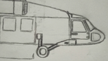 从零开始军事绘画第5集 黑鹰直升机的画法