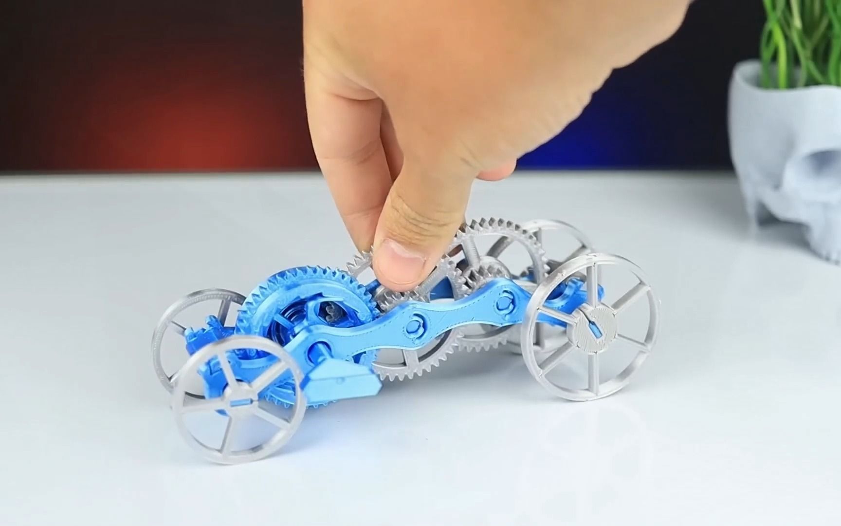 3d打印组装齿轮车