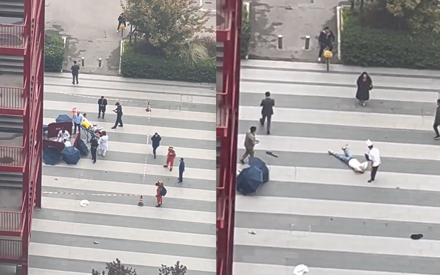 成都有人跳楼砸到其他人?街道:跳楼者抢救无效死亡,旁边是其父亲