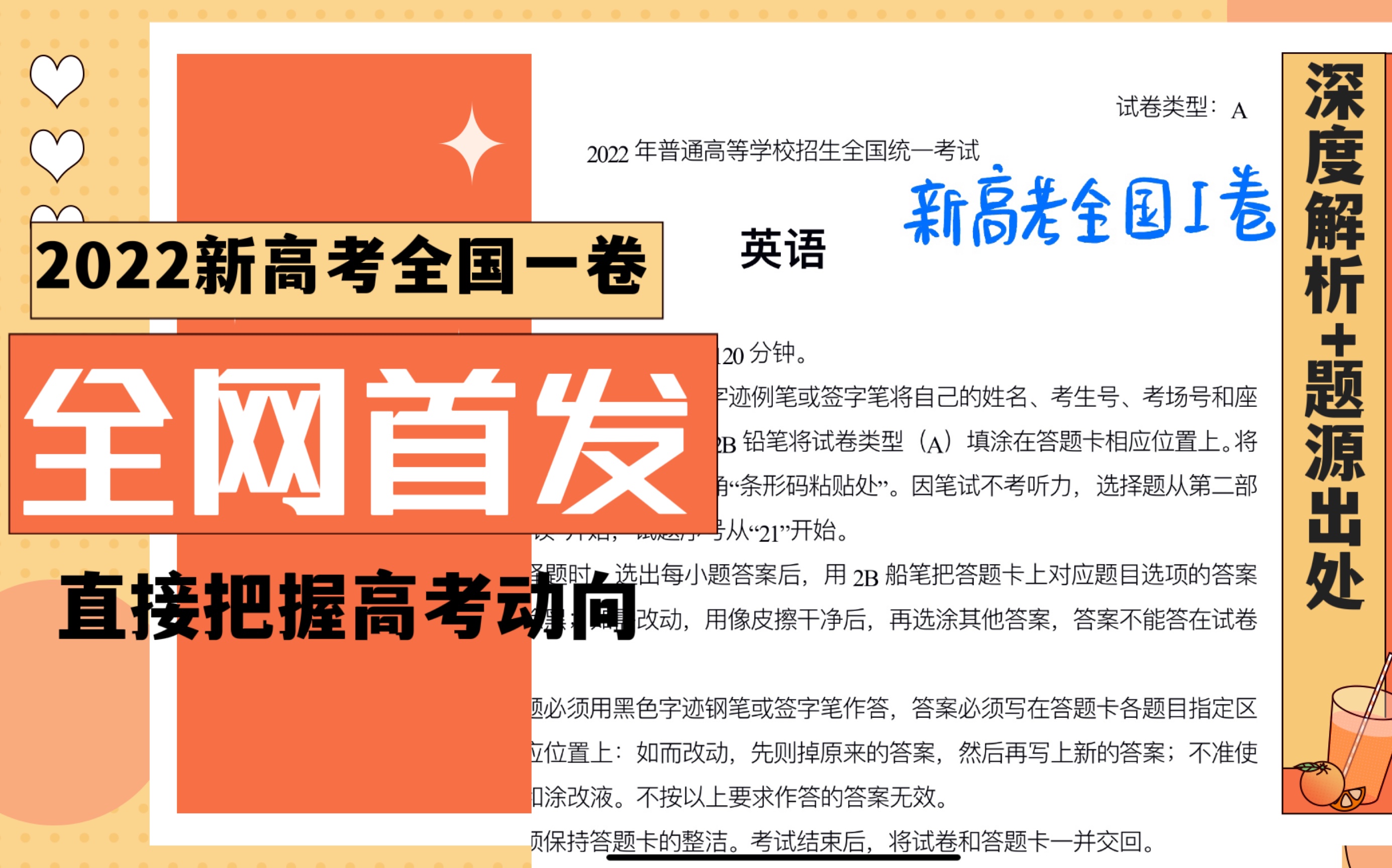 2022新高考全国一卷英语深度解析+题源出处 让你对高考有更深一步的了解哔哩哔哩bilibili