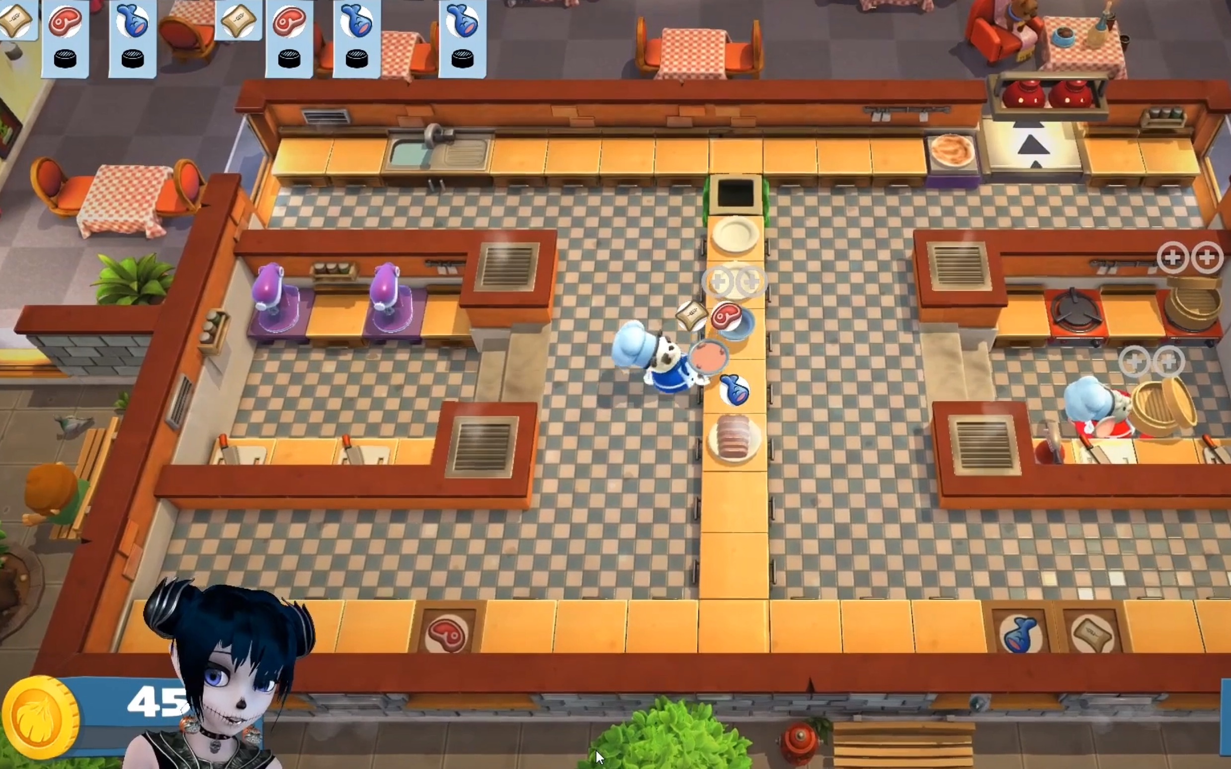 悄咪咪的屯个频分手厨房二隐藏关卡14overcooked2与mrp碰碰撞撞碰碰撞