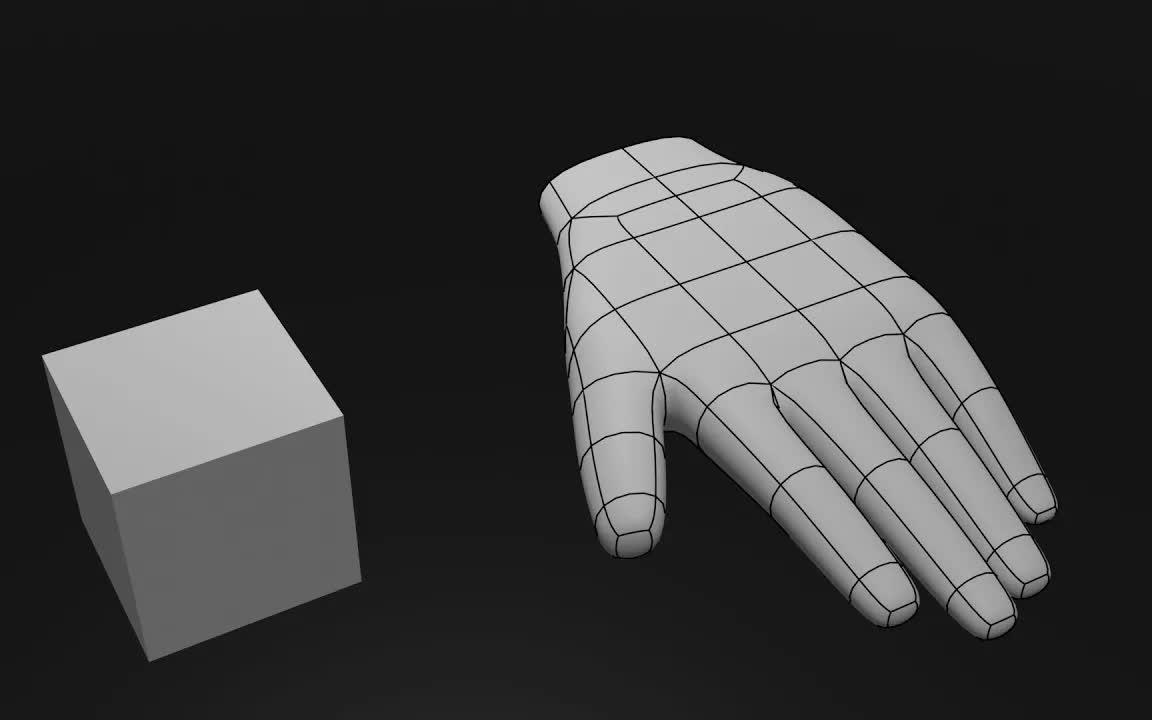 iBlender中文版插件Base Meshes 教程在 Blender 中为手部 BASE MESH 建模 Blender哔哩哔哩bilibili