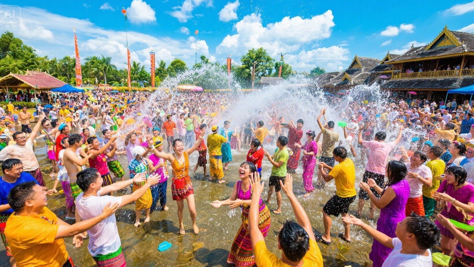 泼水佳节 傣族风情 祝大家泼水节快乐!
