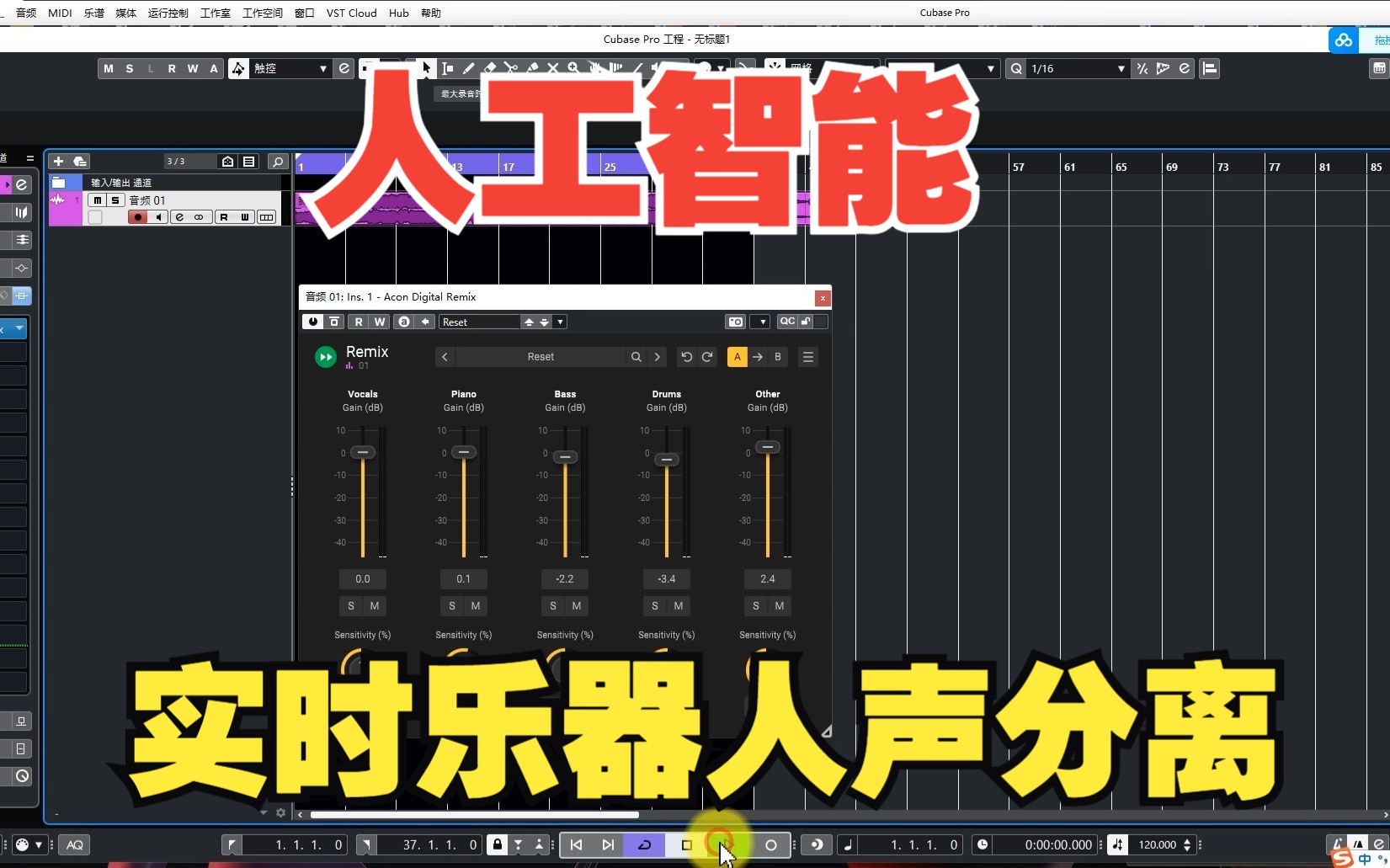 [人工智能实时分离混音中乐器组插件]Acon Digital Remix v1.0.1 [WiN](30Mb)哔哩哔哩bilibili