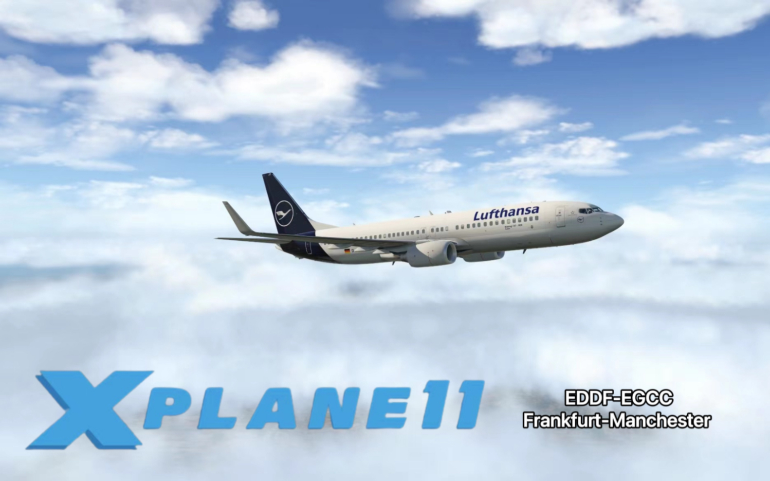 [xplane11] 737-800 法兰克福-曼彻斯特