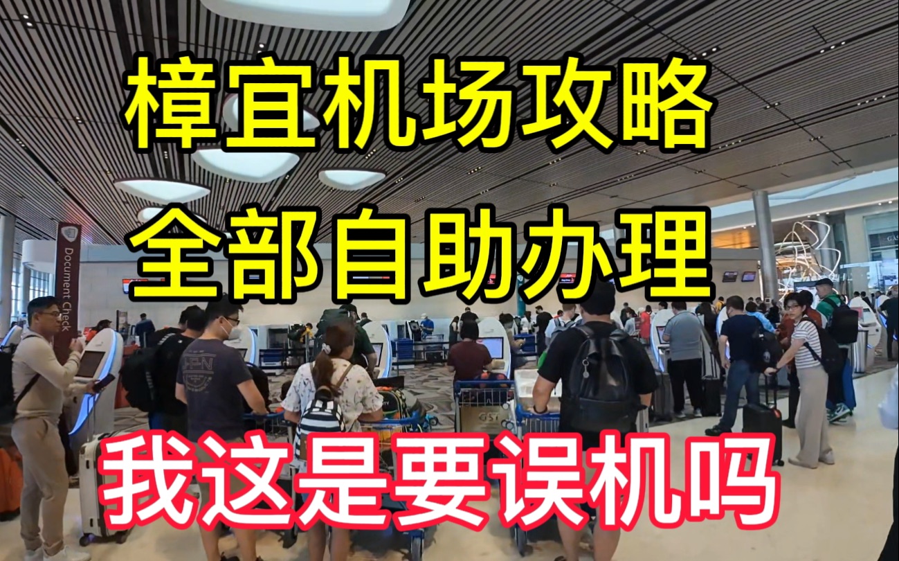 樟宜机场攻略,全部自助办理,各种麻烦不断,这是要误机的节奏吗哔哩哔哩bilibili