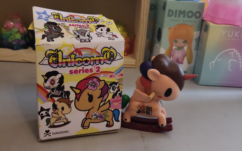 拆盲盒新人拆刚买的tokidoki二代独角兽盲盒之翘翘马