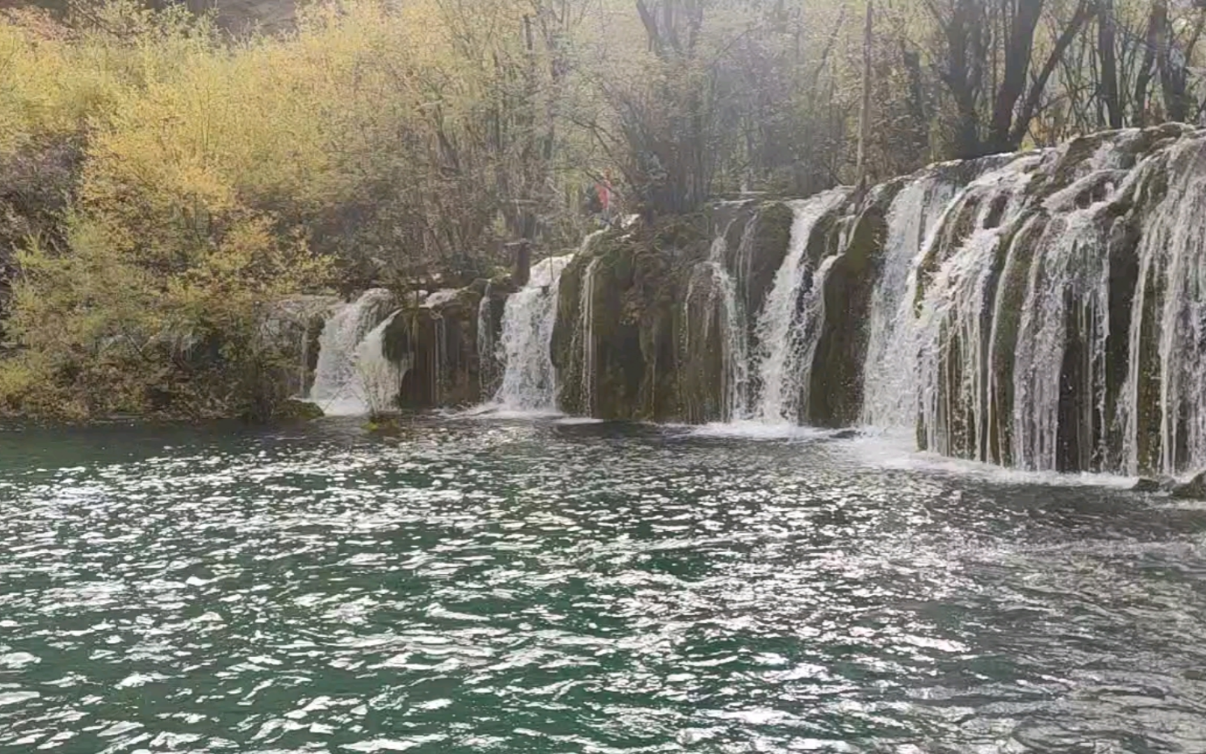 九寨沟箭竹海瀑布