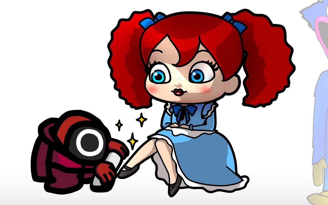 amongus小红和小伙伴们一起对抗波比游戏时间的角色竟然喝起下午茶