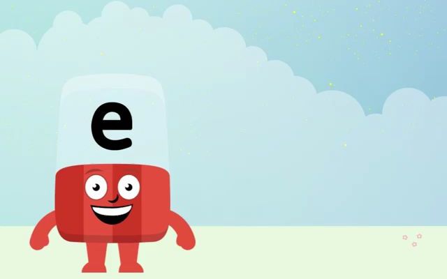 [图]26个英文字母的书写笔画-e字母积木@Alphablocks - Learn How to Write the Letter e