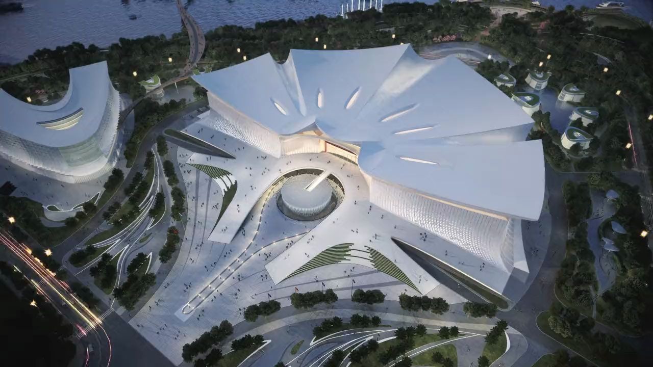 木棉花开,鸿翔海丝 - 国际金融论坛(iff)永久会址 北京建院biad_哔哩