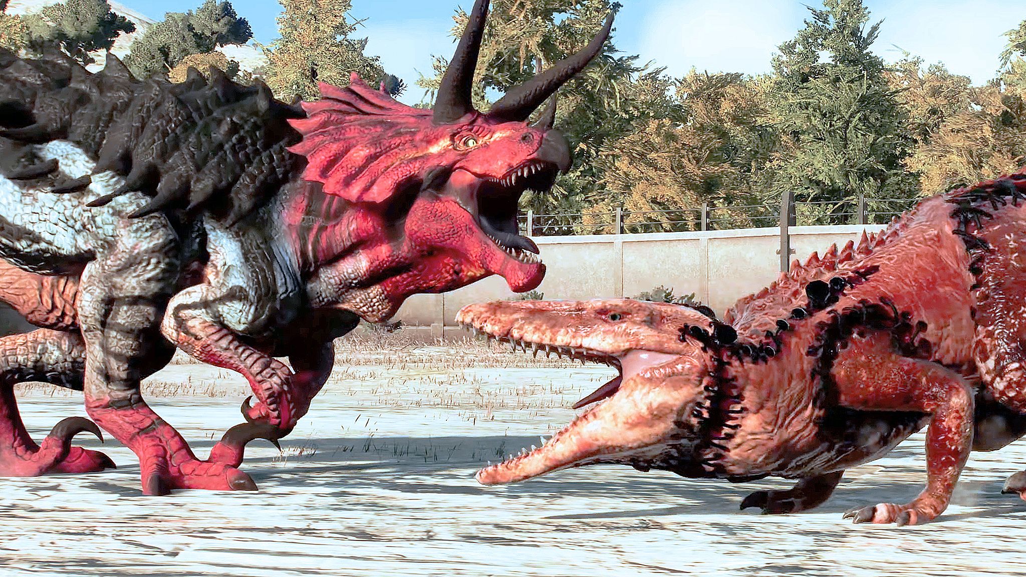 终极龙 vs 沧龙(基因)棘龙,天蝎暴龙 ~ 侏罗纪世界进化