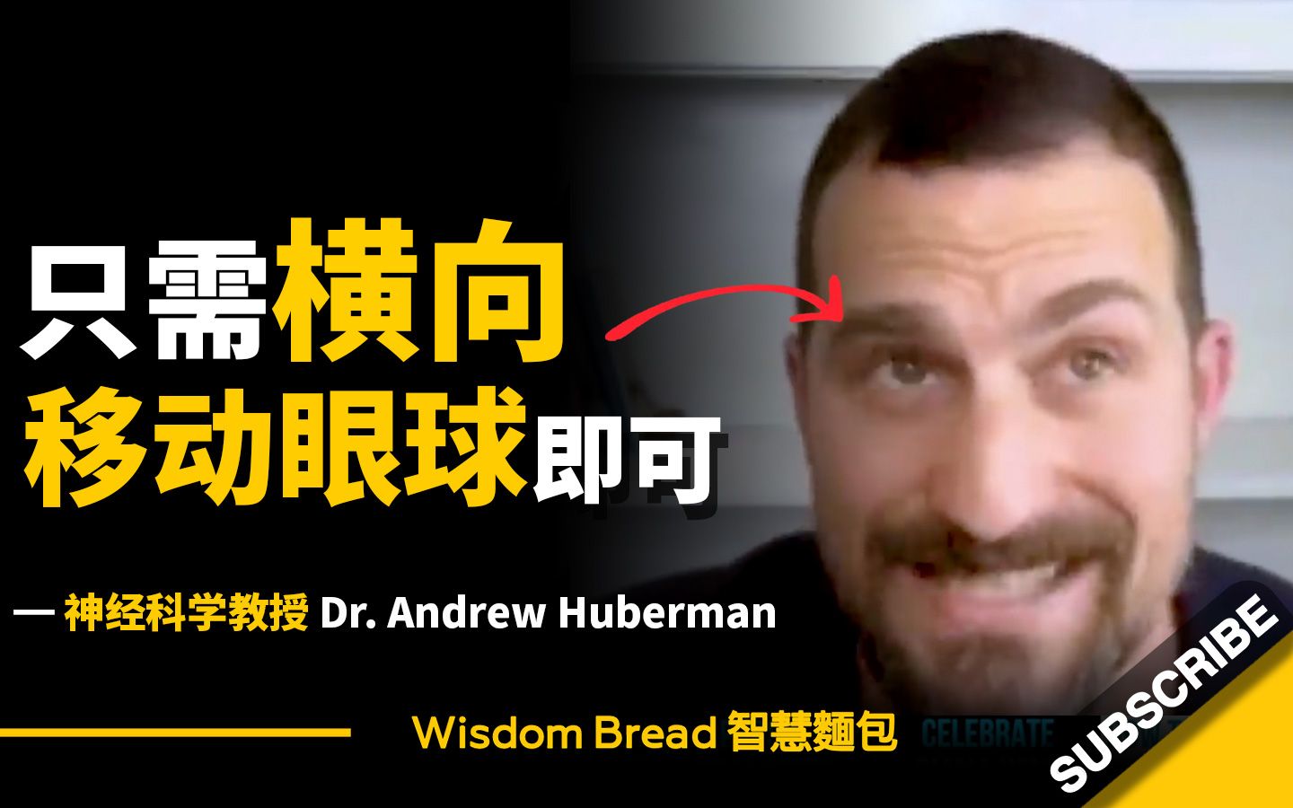 [图]如何走出过去的阴影？ ► 只需横向移动眼球即可...- Dr. Andrew Huberman 安德鲁．休伯曼博士 （中英字幕）