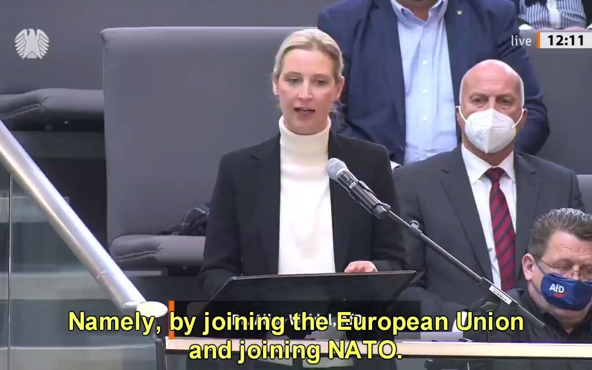 Dr. Alice Weidel Deutscher Bundestag  爱丽丝ⷮŠ韦德尔博士 德国联邦议会演讲哔哩哔哩bilibili