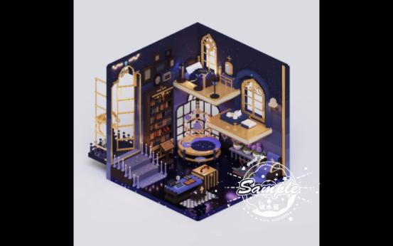 【Magicavoxel】剪个星空小屋过程!哔哩哔哩bilibili