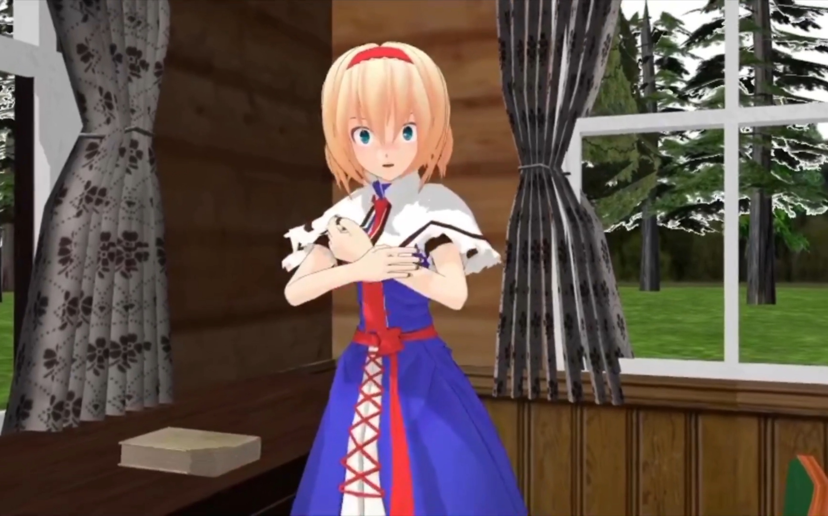 【东方mmd】害羞的爱丽丝(已汉化)_哔哩哔哩_bilibili