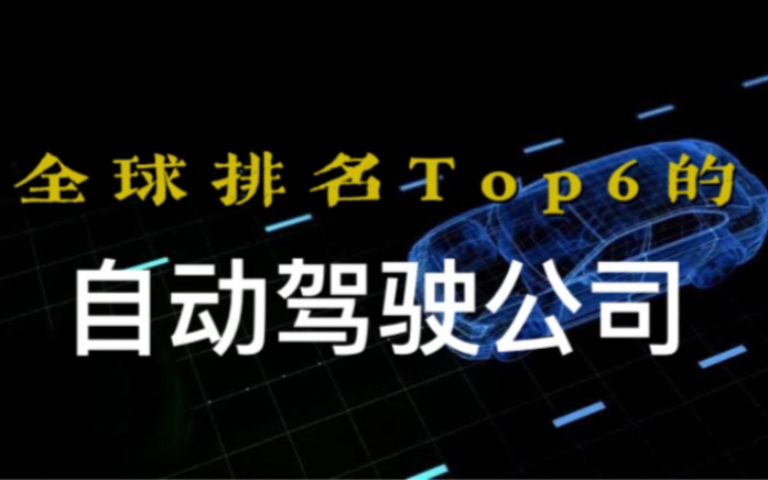 【Top 6】20212022 全球排名前六的自动驾驶公司 中国仅上榜1家哔哩哔哩bilibili