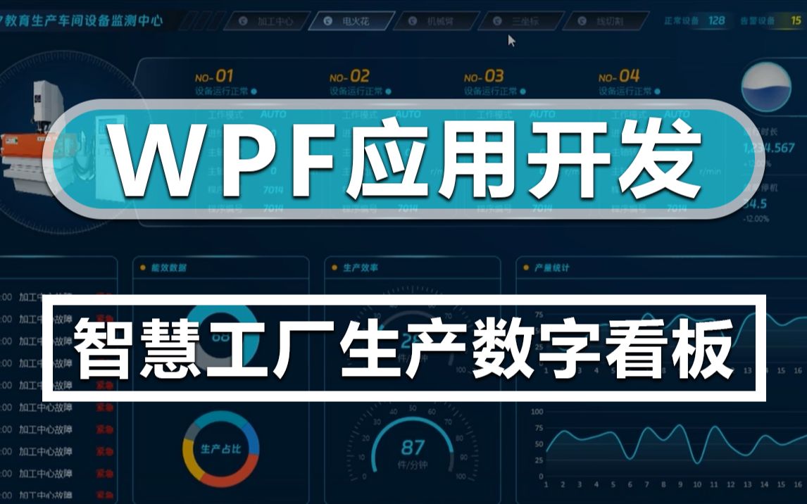 【11月首发WPF项目开发】基于WPF的智慧工厂生产数字看板应用开发完整版教程 | 名师细致讲解(C#/上位机) B1285哔哩哔哩bilibili