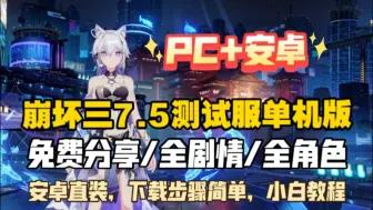 Download Video: 【崩坏3】v 7.5公益版/全角色/安卓PC 免费分享 全剧情！