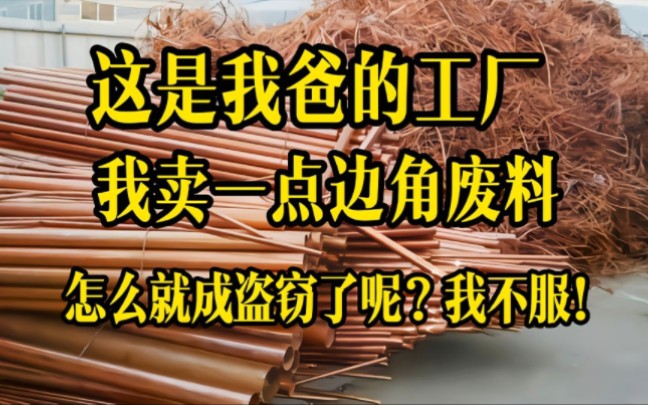 富二代偷卖自家工厂废料,被老爸亲手送进监狱:盗窃的儿子留不得!结果想不到哔哩哔哩bilibili