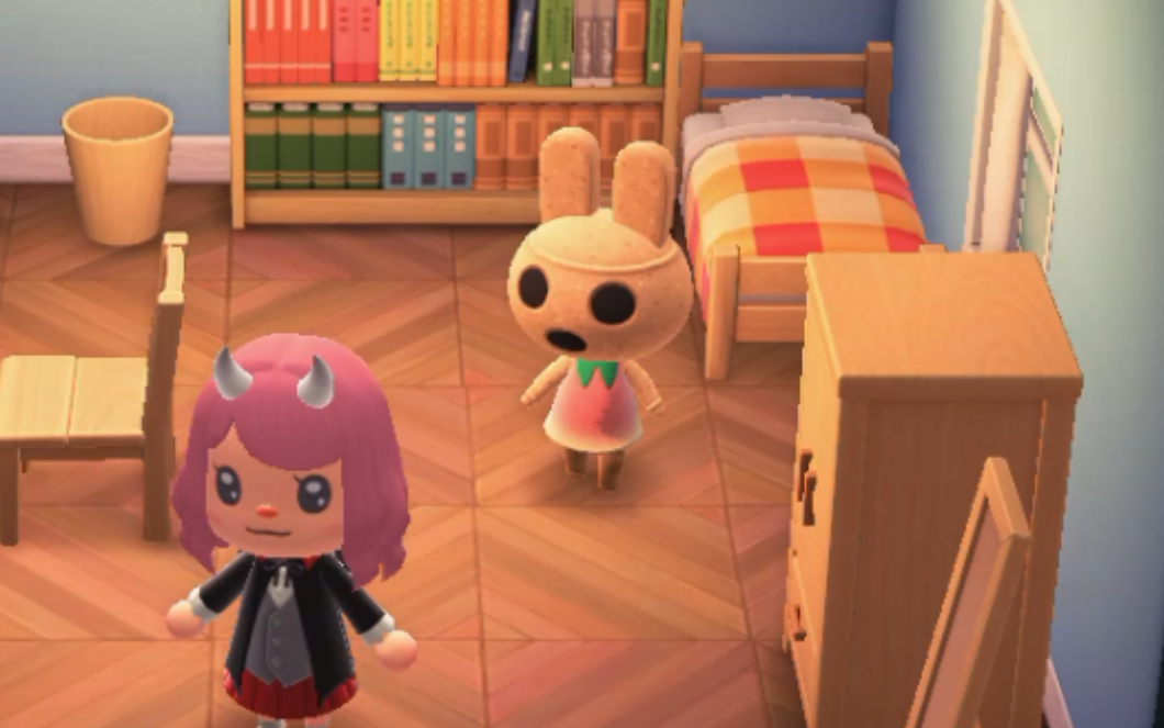 【动物森友会】穿桃子服的仰韶真可爱