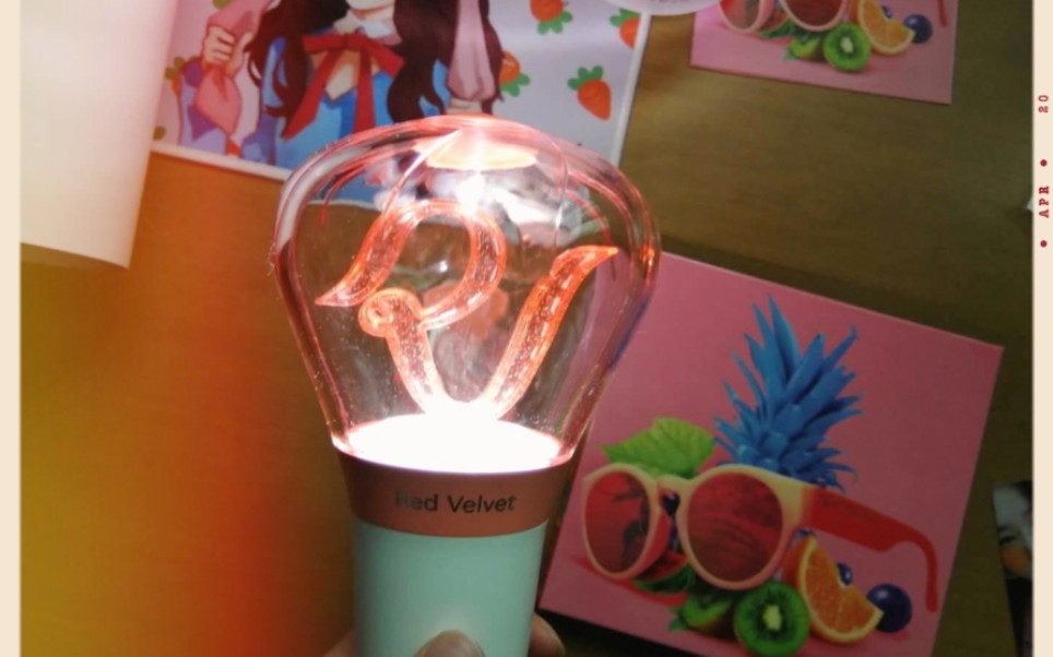 redvelvet应援棒拆箱白干妈拆专rvmoment贴纸没了本命魔咒