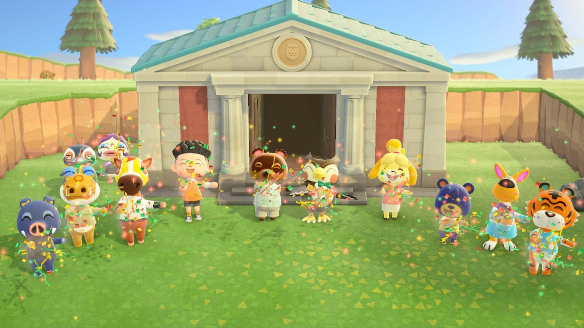 【动物森友会】从上岛以来的参加庆典的大合照