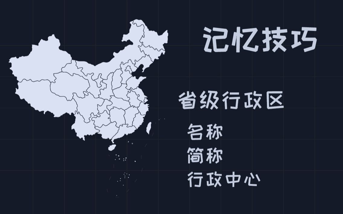 [图]【记忆技巧】一个视频帮你巧记行政区划 | 白脸后羿