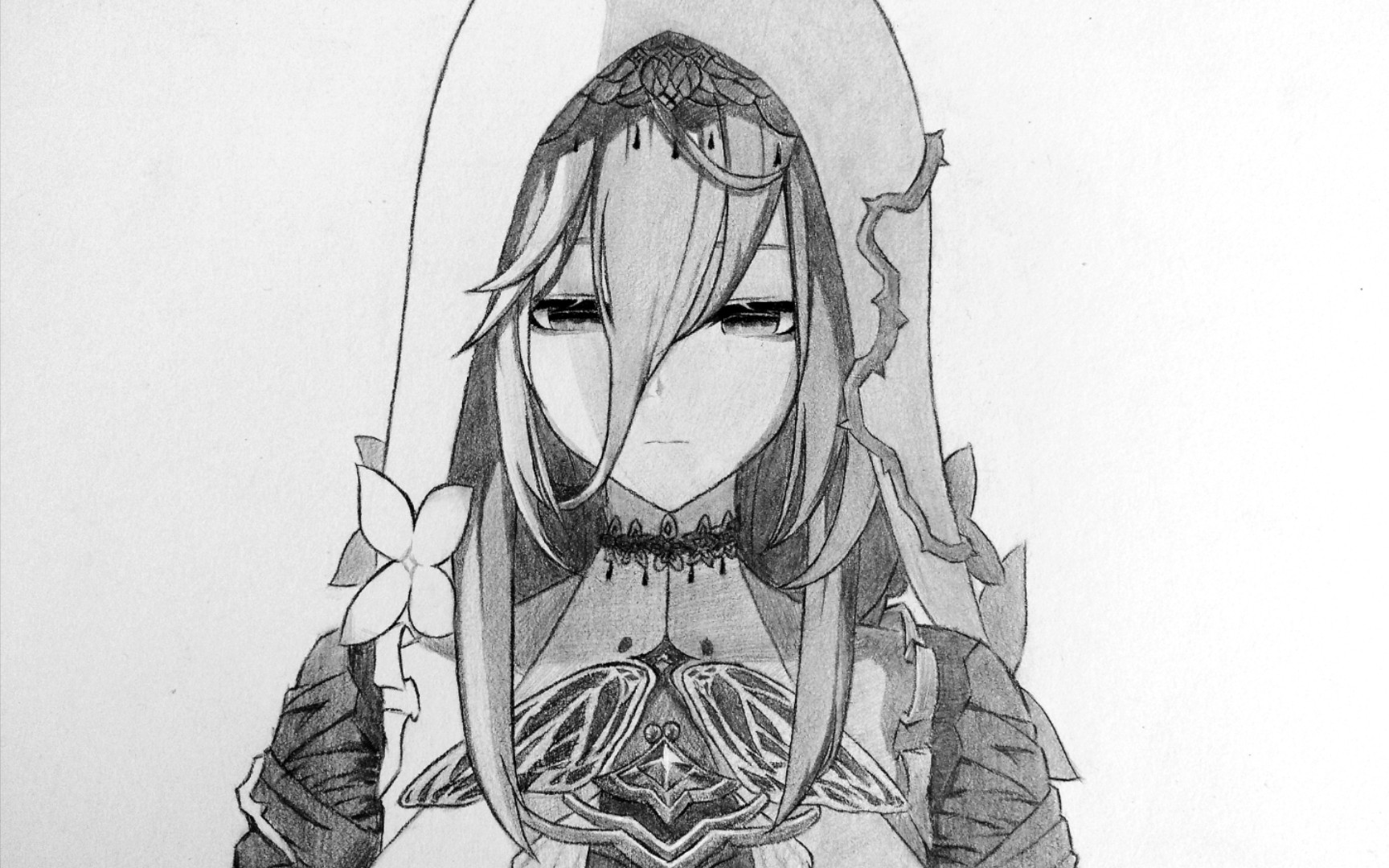 活动作品铅笔手绘崩坏系列阿波尼亚