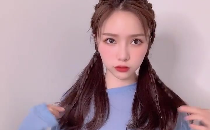 3步还原阚清子跑男双马尾小飞象编发