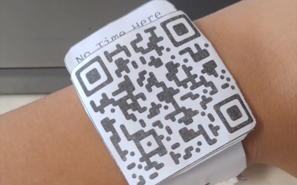 二维码手表《如何优雅的用手机查看时间》*no time here