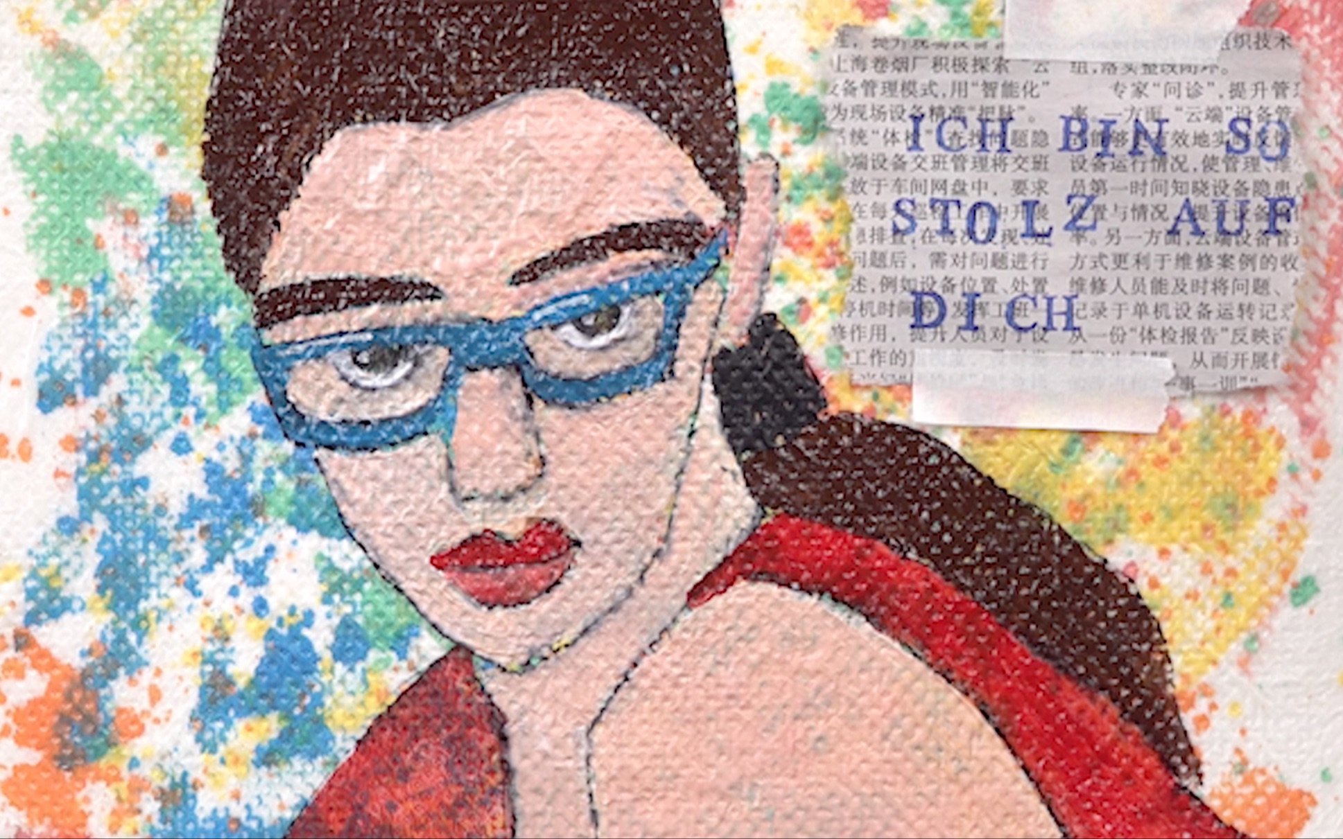 综合材料绘画创意绘画基础入门级教学综合材料技法分步骤教你画人物附