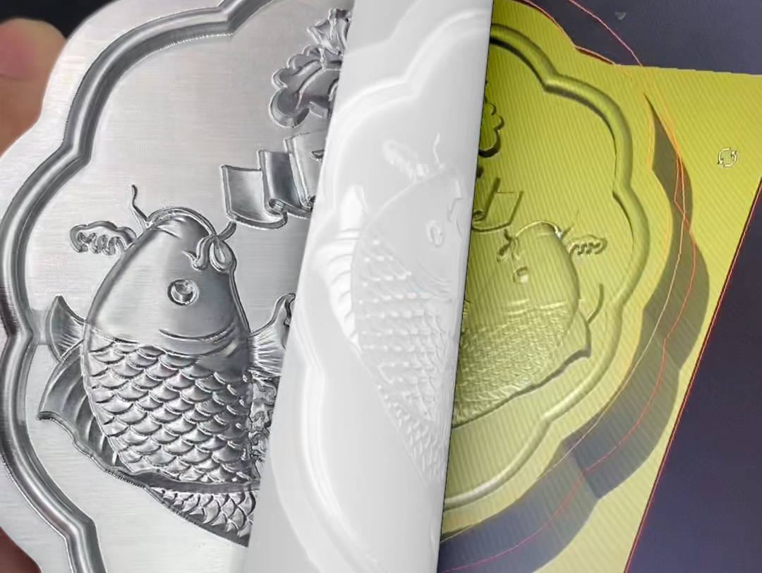 深圳精雕雕刻机厂家cnc数控雕铣机jft430d铝合金月饼精密浮雕雕刻