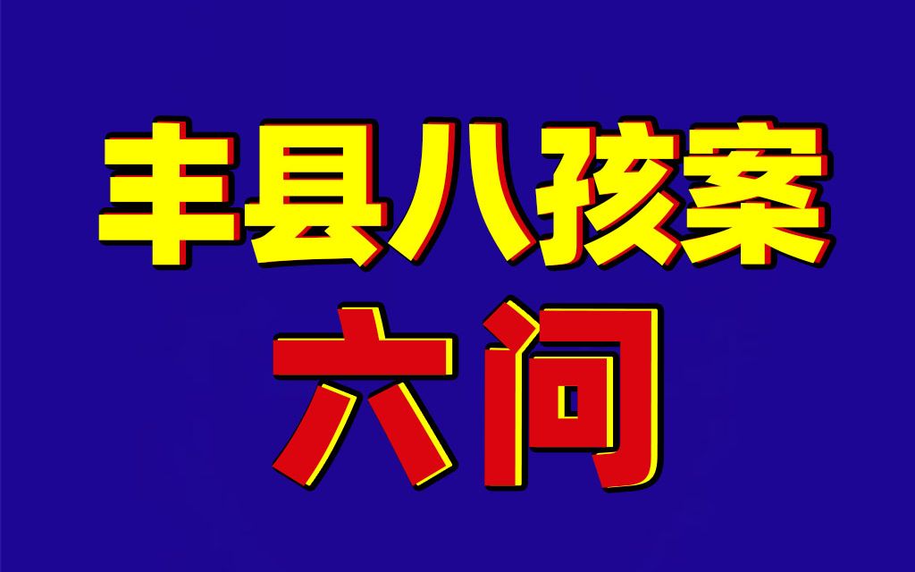 “丰县生育八孩女子”事件相关案件一审及后续情况六问哔哩哔哩bilibili