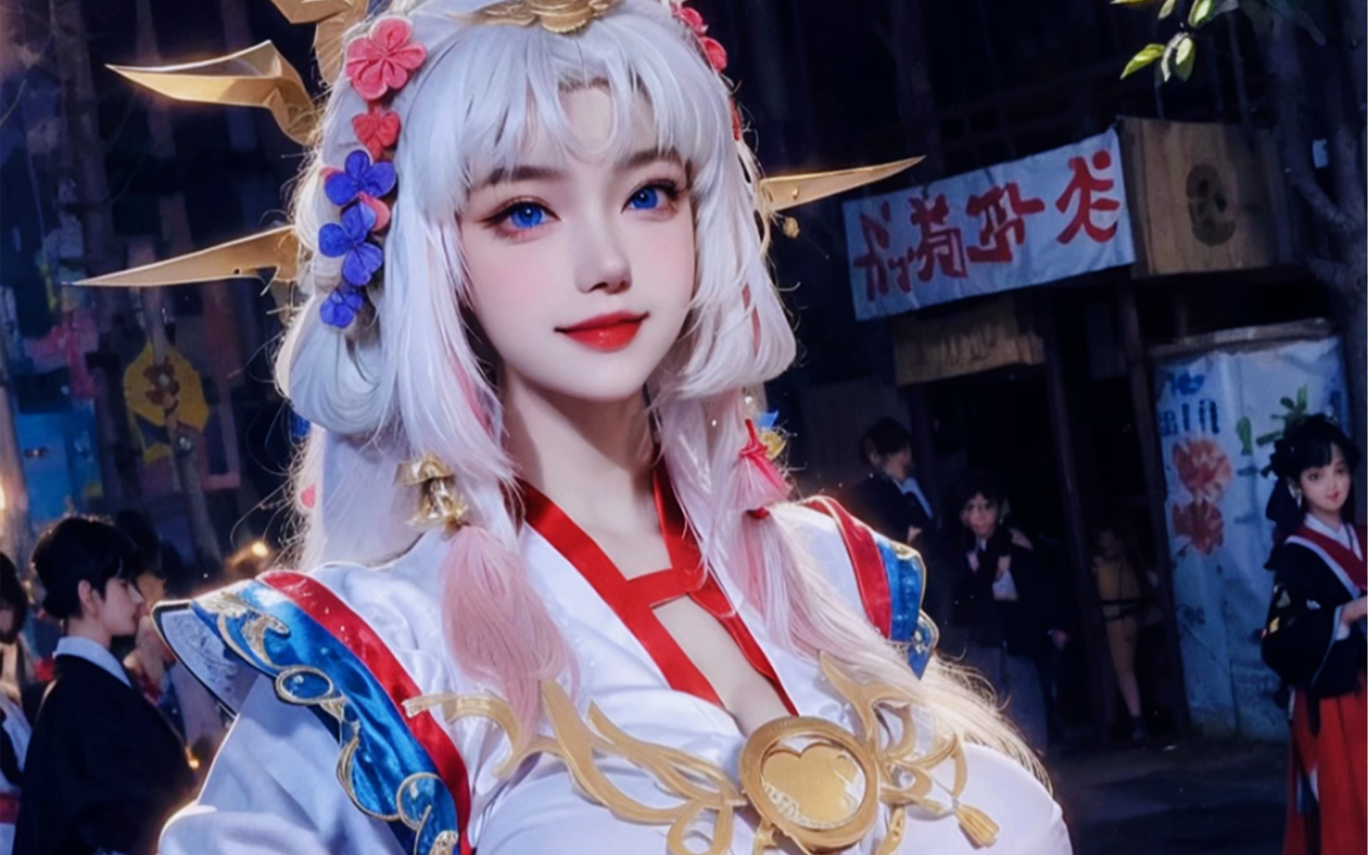 野王姐姐来咯,大腿抱不下了,抱腰!