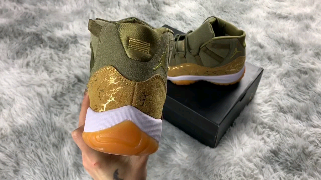 aj11橄榄金丝#aj11