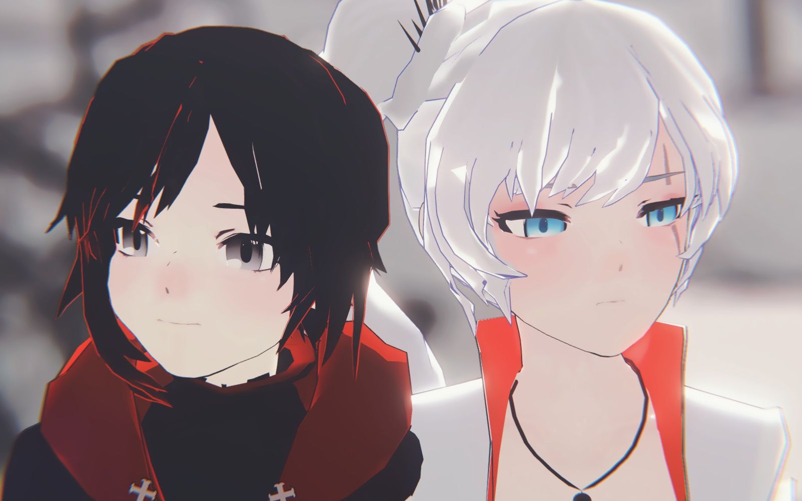 【rwby/mmd】ruby x weiss 「no title」_嗶哩嗶哩_bilibili