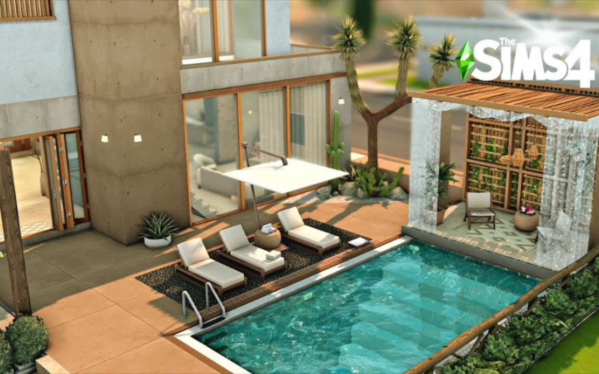 【模拟人生4|速建】沙漠现代住宅9815nocc(附下载链接)