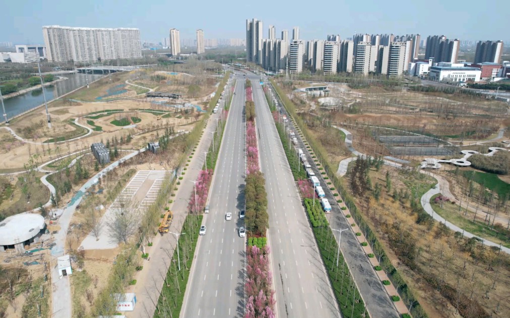 实拍郑州七里河南路街景