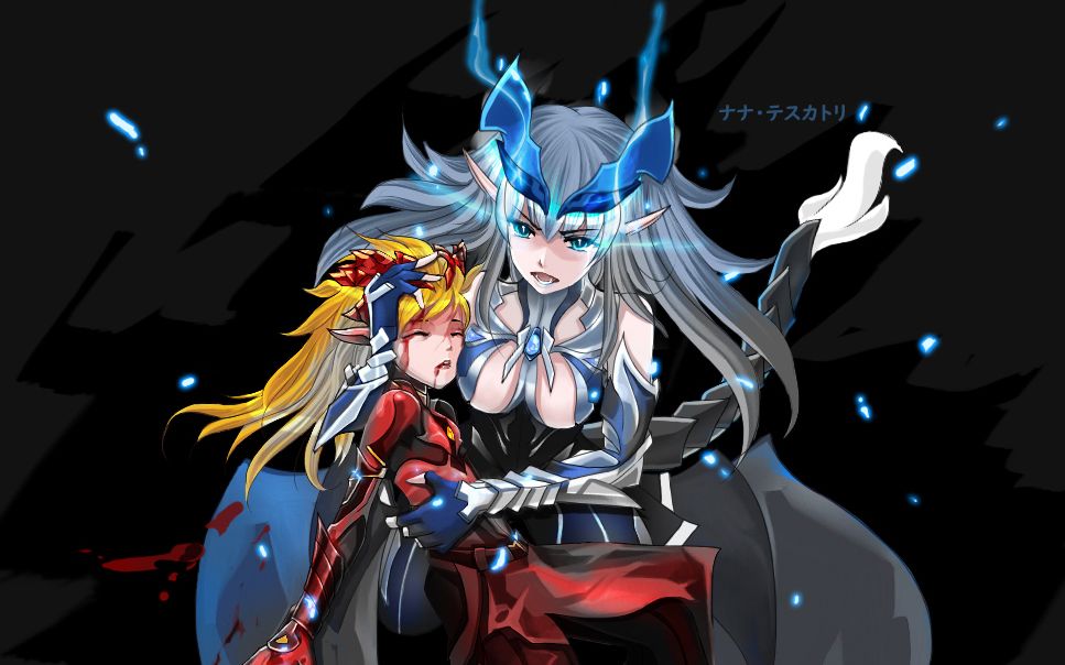 【绘板】怪物猎人世界-炎王龙与炎妃龙-画刀-mhw-肉卷_哔哩哔哩 (゜