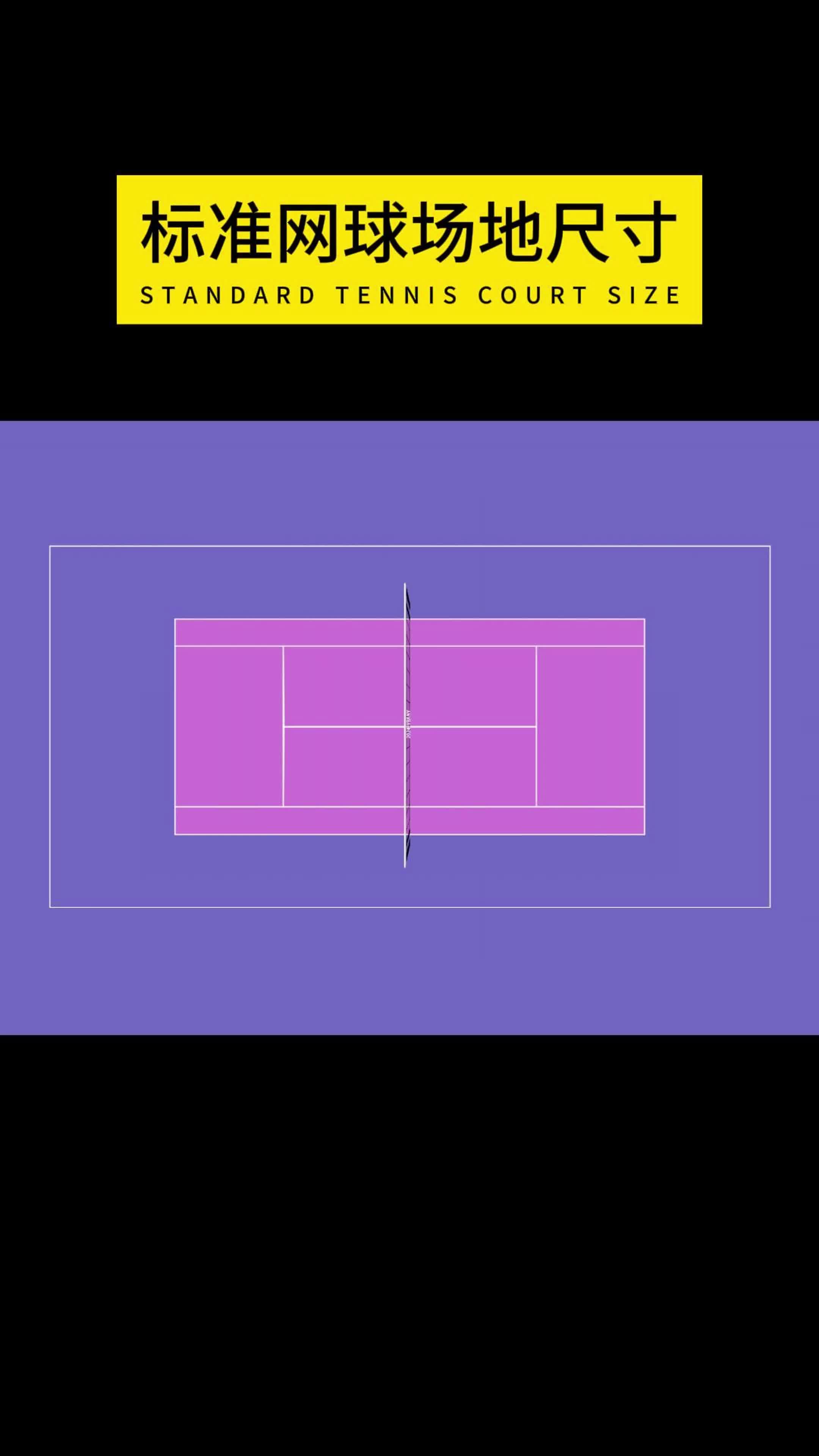 标准网球场尺寸哔哩哔哩bilibili